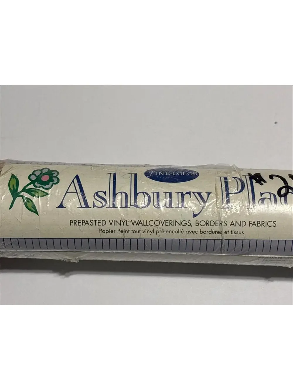 Ashbury Place Wallpaper Prepasted AP845  New Roll Pink Blue 56.5 Sq Ft